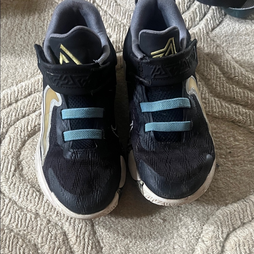 Kids Black and Blue Athletic Shoes